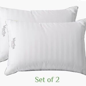 🟦SALE 5️⃣0️⃣% off🟦 
Martha Feather & Down White Pillows Queen NWOT
